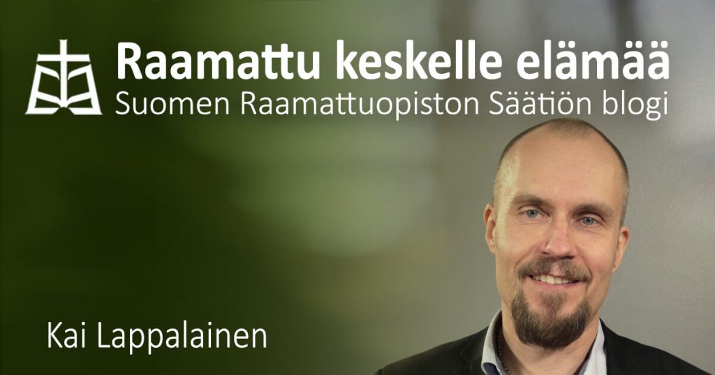 Suomen Raamattuopiston Säätiön viestintä- ja markkinointipäällikkö Kai Lappalainen