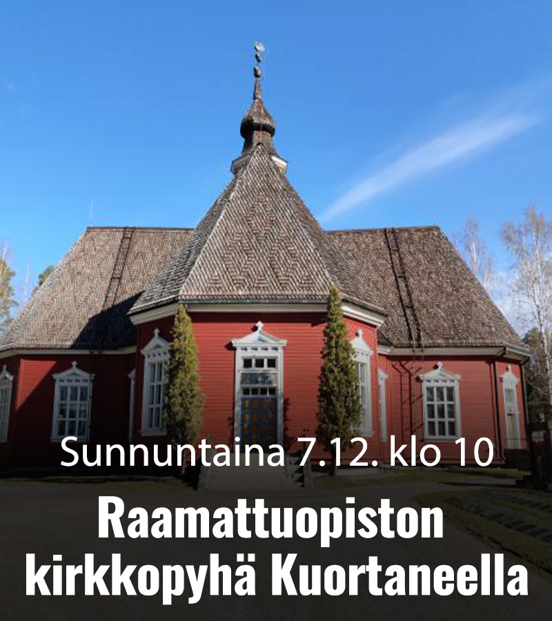 RAAMATTUOPISTO 2025 Kirkkopyha Kuortane 800x900