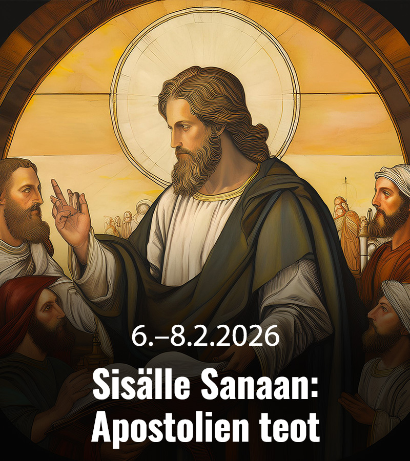 RAAMATTUOPISTO 2026 Sisalle sanaan Apostolien teot 800x900